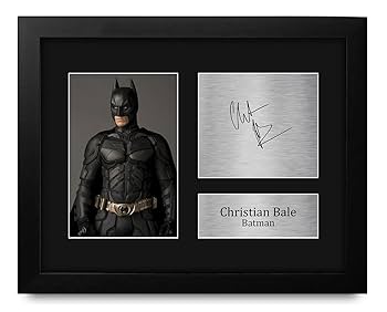 ベケット鑑定済み クリスチャン・ベール 直筆サイン入りフォト Christian Bale クリスチャン・ベール バットマンです 直筆